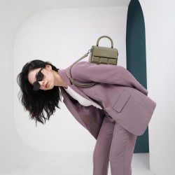 Mochi Women Olive Satchel Bag