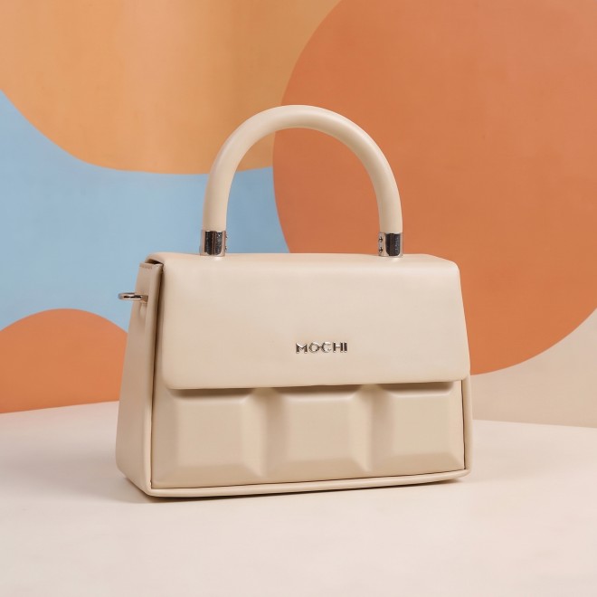 Mochi Women Off-white Satchel Bag (SKU: 66-1441-66-10)