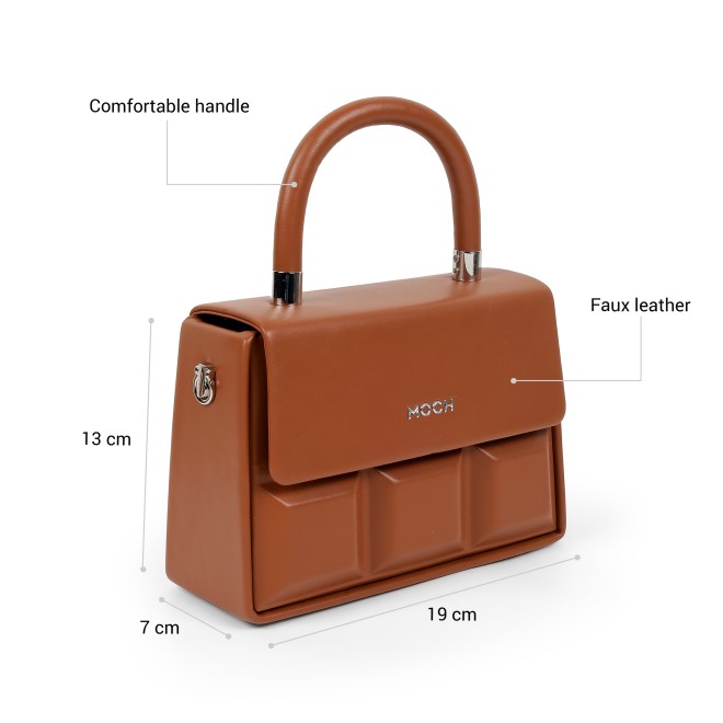 Mochi Women Tan Satchel Bag (SKU: 66-1441-23-10)