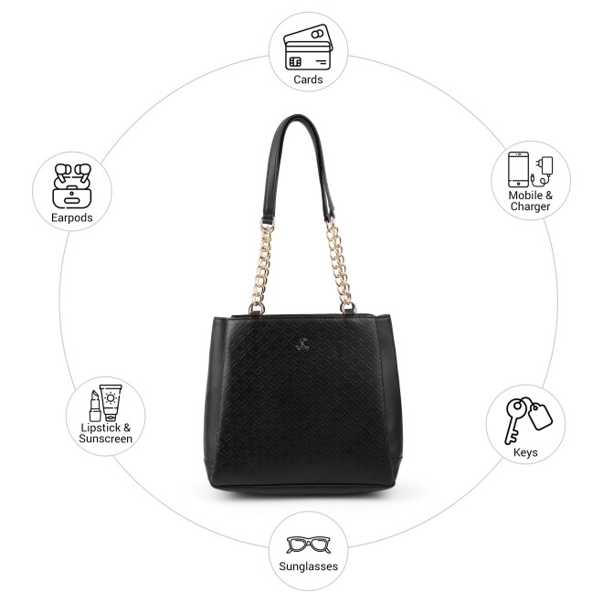 Mochi Women Black Shoulder Bag (SKU: 66-1460-11-10)