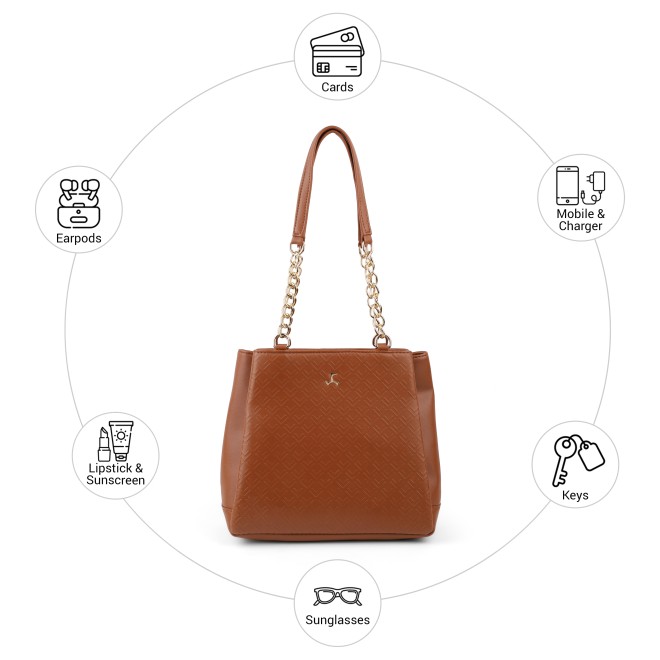 Mochi Women Tan Shoulder Bag (SKU: 66-1460-23-10)