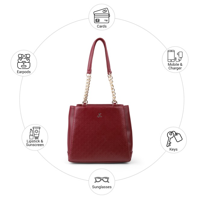 Mochi Women Maroon Shoulder Bag (SKU: 66-1460-44-10)