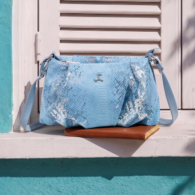 Mochi Women Blue Sling Bag (SKU: 66-1491-45-10)