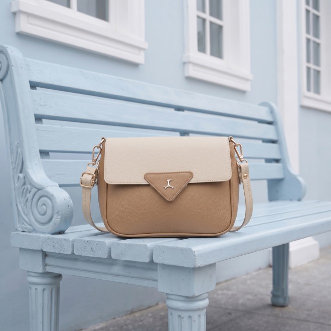 Mochi Women Beige Sling Bag (SKU: 66-1547-20-10)