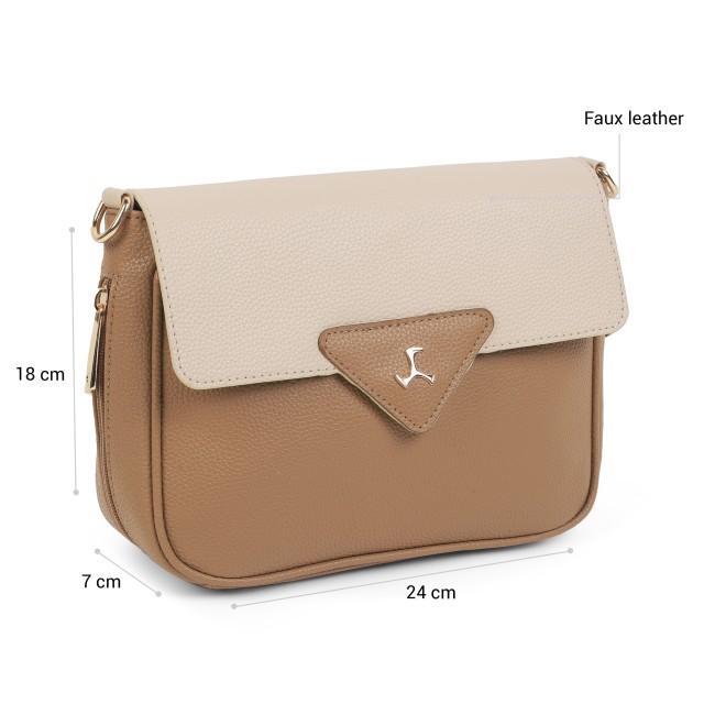 Mochi Women Beige Sling Bag (SKU: 66-1547-20-10)