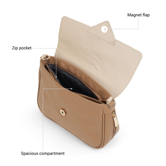 Mochi Women Beige Sling Bag (SKU: 66-1547-20-10)