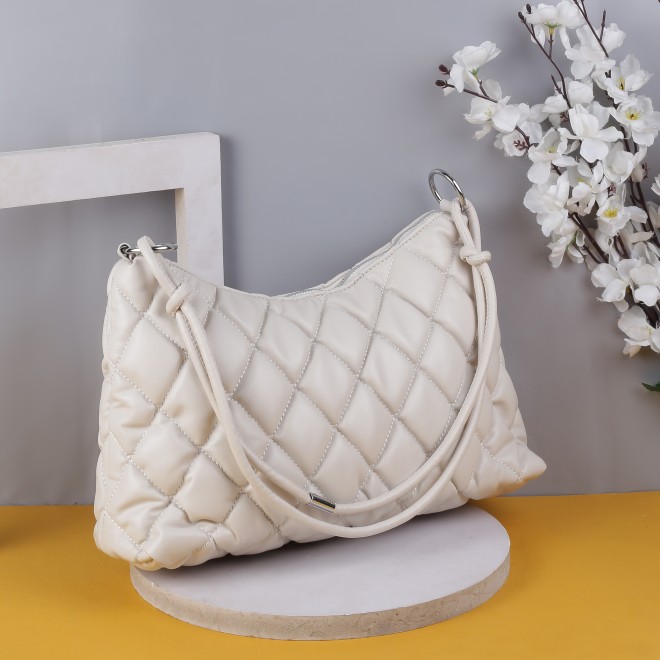 Mochi Women Off-white Shoulder Bag
