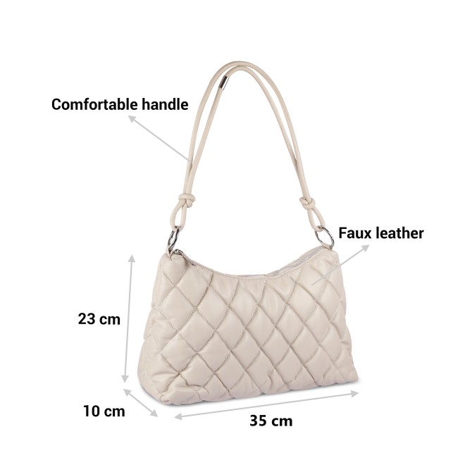 Mochi Women Off-white Shoulder Bag (SKU: 66-201-66-10) Mochi Women Off-white Shoulder Bag (SKU: 66-201-66-10)