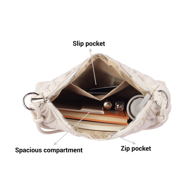 Mochi Women Off-white Shoulder Bag (SKU: 66-201-66-10) Mochi Women Off-white Shoulder Bag (SKU: 66-201-66-10)
