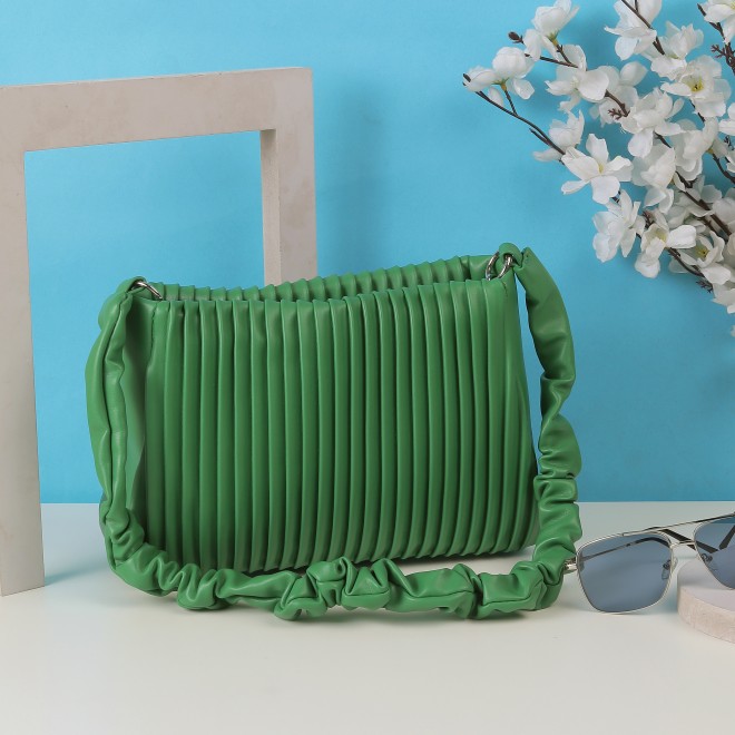 Mochi Women Green Sling Bag