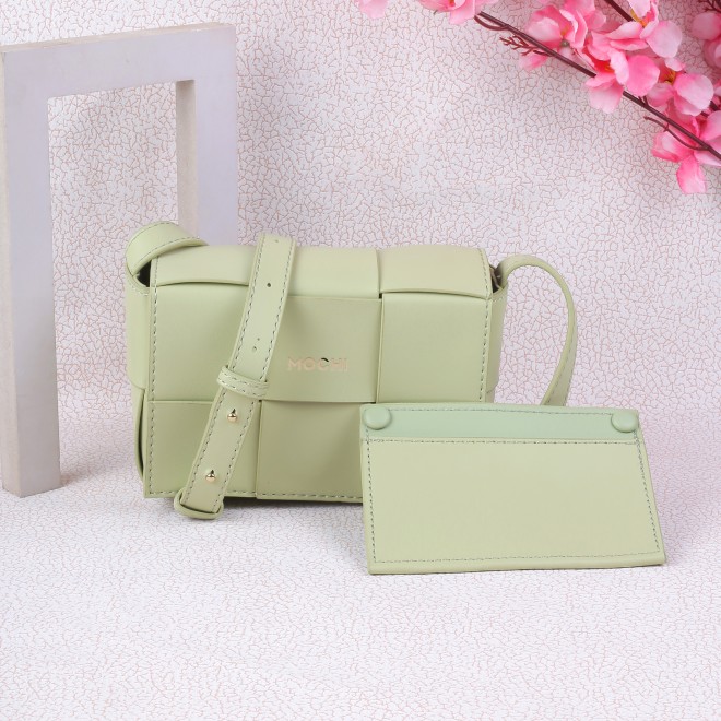 Mochi Women Green Sling Bag