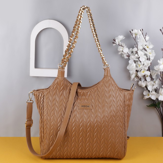 Mochi Women Brown Shoulder Bag