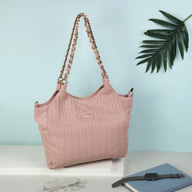 Mochi Women Pink Casual Tote Bag (SKU: 66-220-24-10)