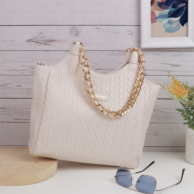 Mochi Women Off-white Shoulder Bag