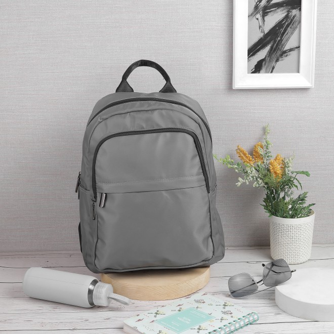 Mochi Women Grey Backpack