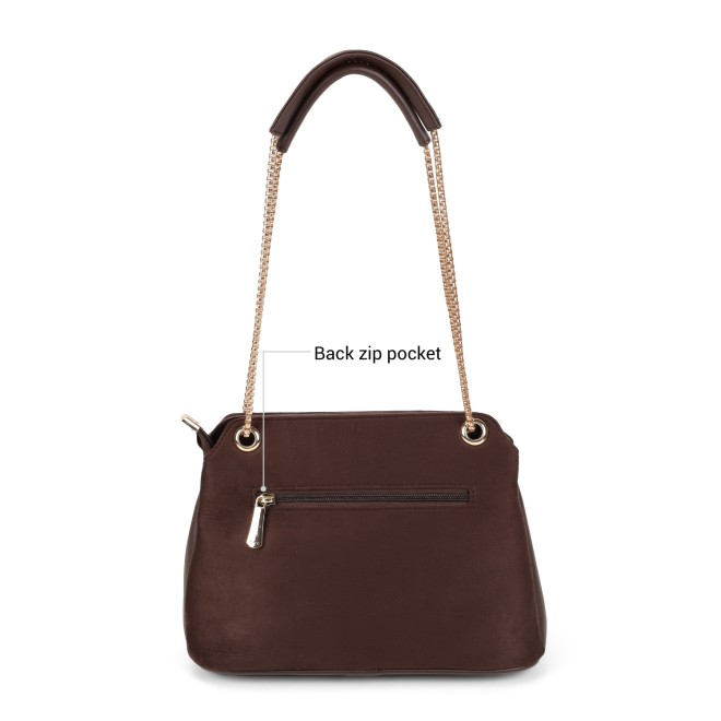 Mochi Women Brown-suede Shoulder Bag (SKU: 66-282-35-10) Mochi Women Brown-suede Shoulder Bag (SKU: 66-282-35-10)