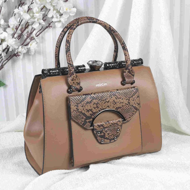 Mochi Women Brown Casual Satchels (SKU: 66-333-12-10)