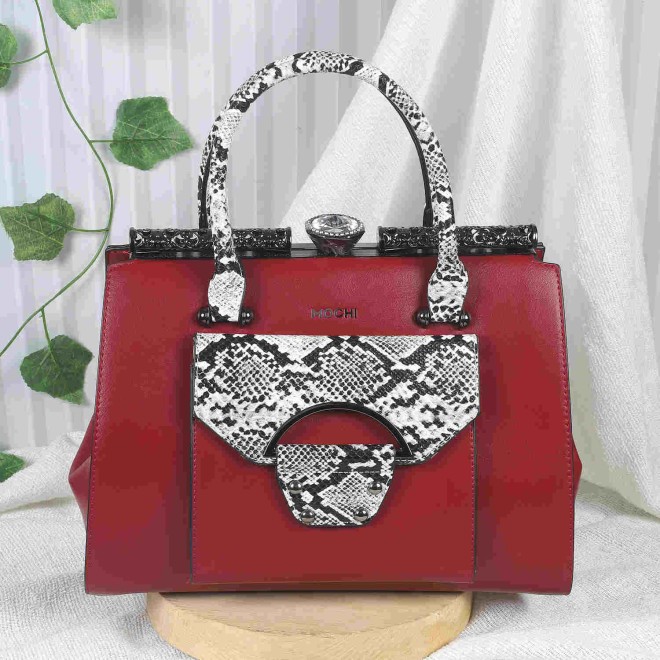 Mochi Women Maroon Casual Satchels (SKU: 66-333-44-10)