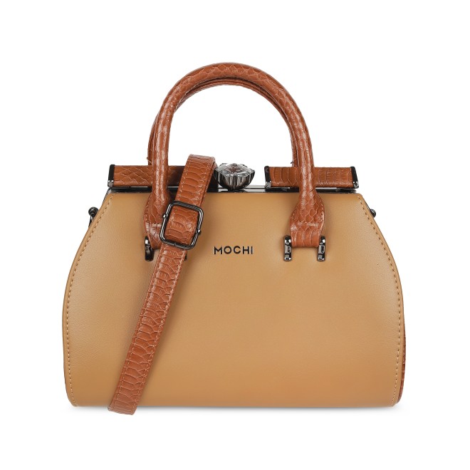 Mochi Women Tan Hand Bags Satchel Bags (SKU: 66-334-23-10)