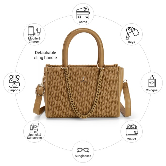 Mochi Women Beige-red Satchel Bag (SKU: 66-336-89-10)