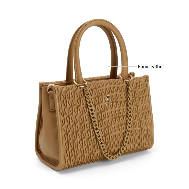 Mochi Women Beige-red Satchel Bag (SKU: 66-336-89-10)