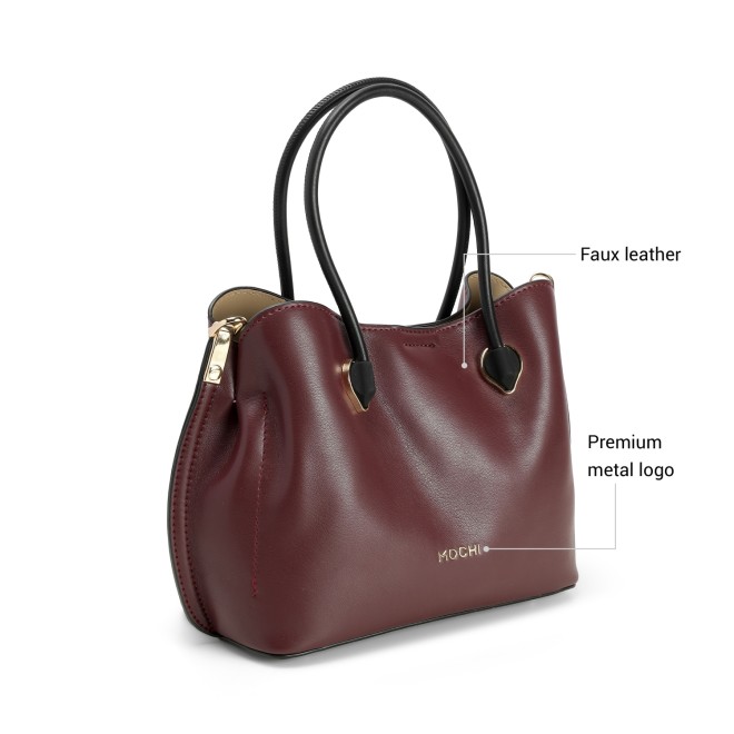 Mochi Women Maroon Satchel Bag (SKU: 66-337-44-10)