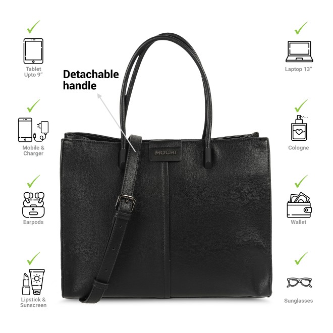 Mochi Women Black Satchel Bag (SKU: 66-344-11-10)