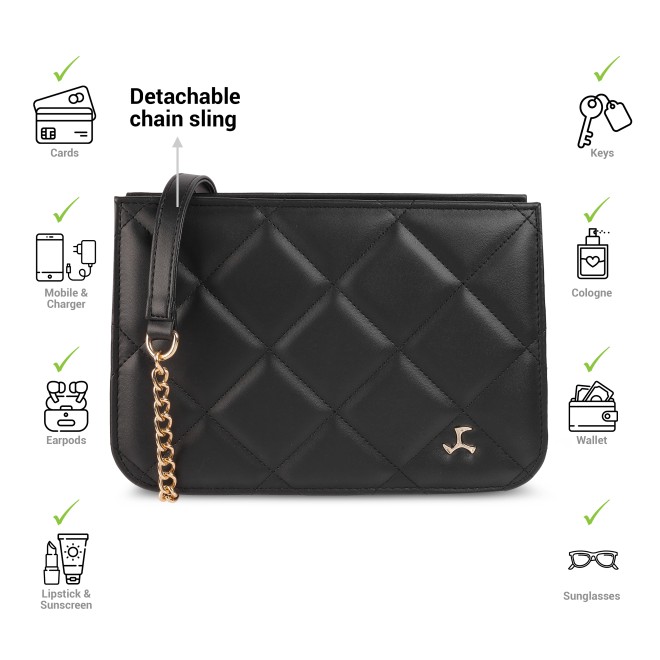 Mochi Women Black Casual Sling Bag (SKU: 66-363-11-10)