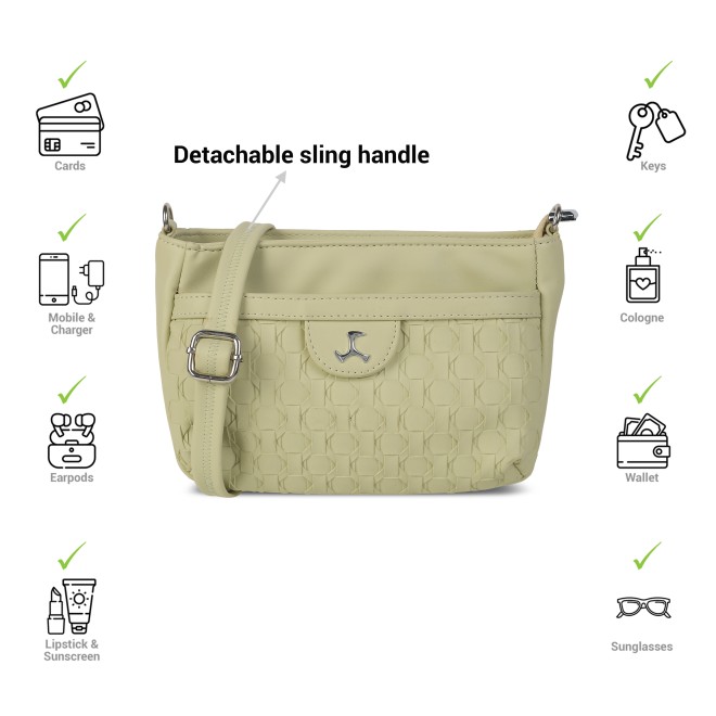 Mochi Women Green Casual Sling Bag (SKU: 66-419-21-10)