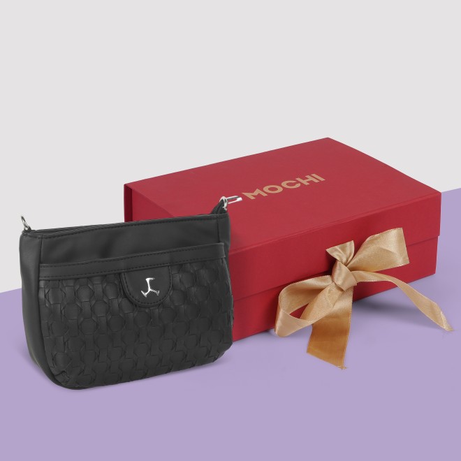 Mochi Women Black Casual Sling Bag