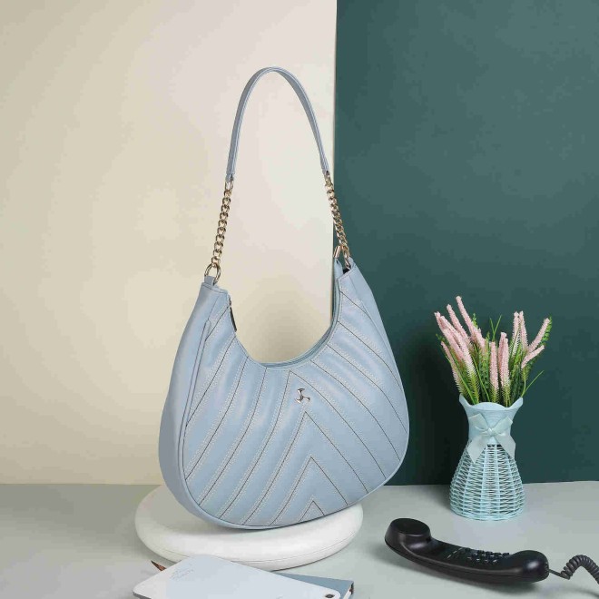 Women Light Blue Casual Shoulder Bag