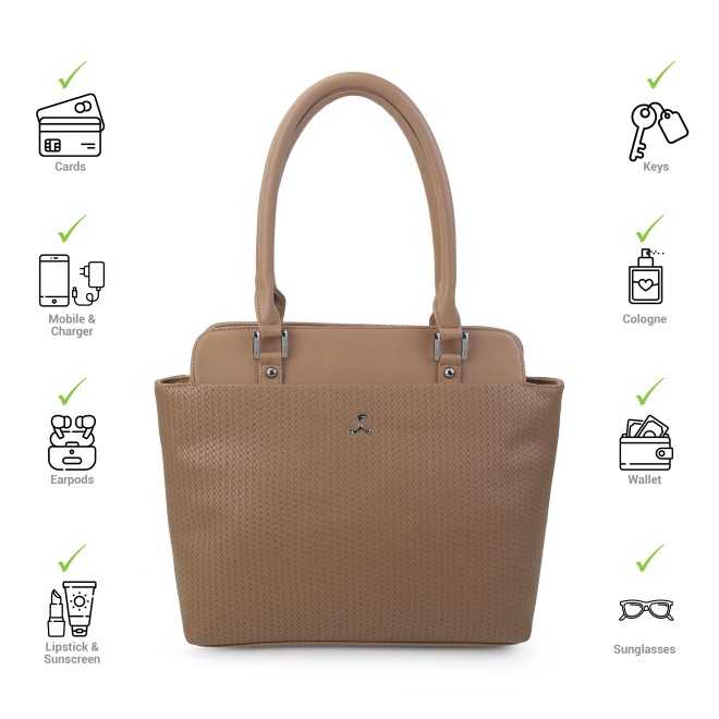 Mochi Women Beige Casual Shoulder Bag (SKU: 66-438-20-10)