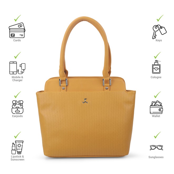 Mochi Women Yellow Casual Shoulder Bag (SKU: 66-438-33-10)
