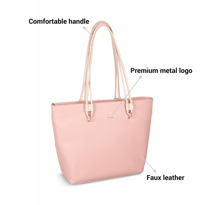 Mochi Women Pink Casual Tote Bag (SKU: 66-451-24-10)