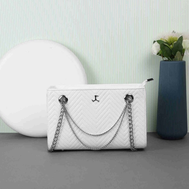 Mochi Women White Casual Shoulder Bag (SKU: 66-472-16-10) Mochi Women White Casual Shoulder Bag (SKU: 66-472-16-10)