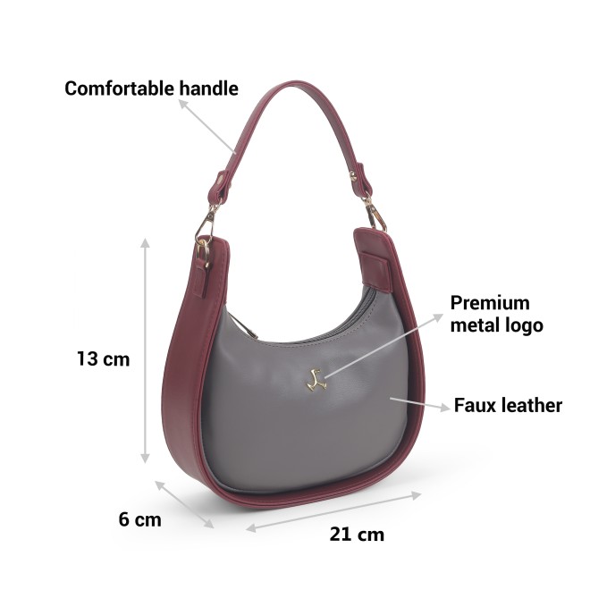 Mochi Women Grey Hand Bags Shoulder Bag (SKU: 66-489-14-10) Mochi Women Grey Hand Bags Shoulder Bag (SKU: 66-489-14-10)