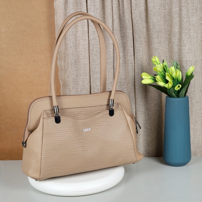Women Beige Hand Bags Shoulder Bag