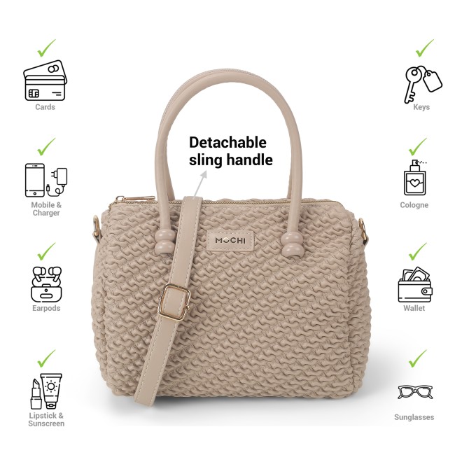 Mochi Women Beige Casual Sling Bag (SKU: 66-504-20-10)