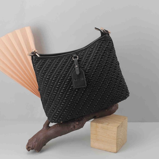 Mochi Women Black Casual Sling Bag