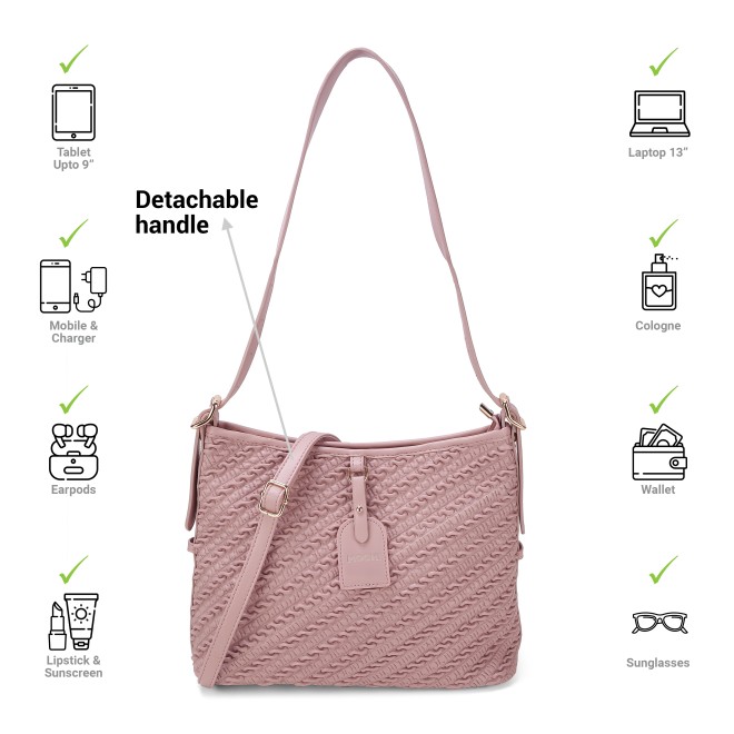 Mochi Women Pink Casual Sling Bag (SKU: 66-505-24-10)