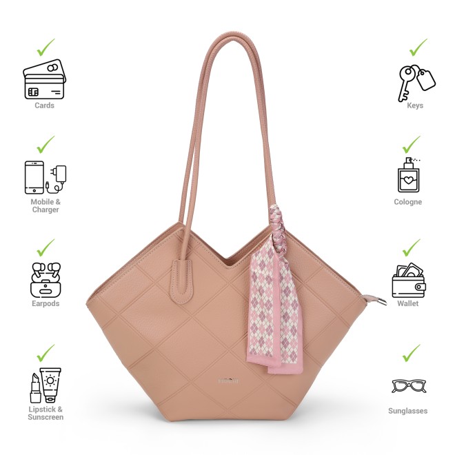 Mochi Women Pink Casual Tote Bag (SKU: 66-510-24-10)