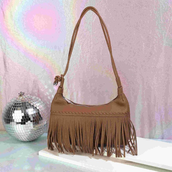 Mochi Women Brown Casual Shoulder Bag