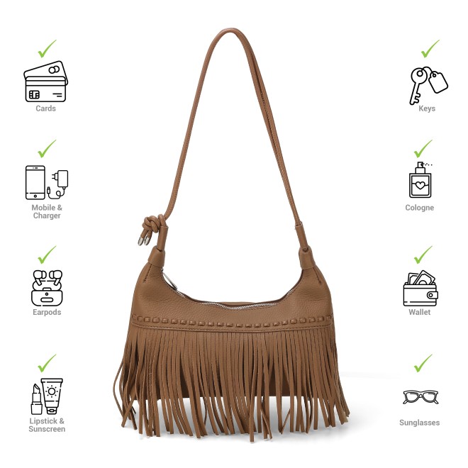 Mochi Women Brown Casual Shoulder Bag (SKU: 66-512-12-10)