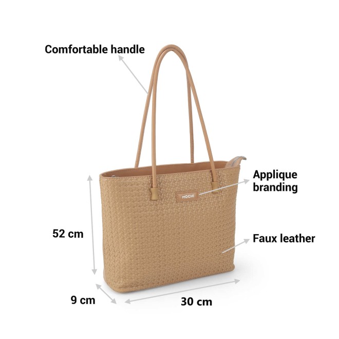 Mochi Women Tan Casual Shoulder Bag (SKU: 66-515-23-10) Mochi Women Tan Casual Shoulder Bag (SKU: 66-515-23-10)