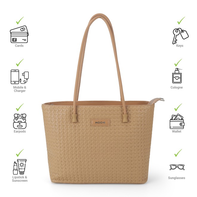 Mochi Women Tan Casual Shoulder Bag (SKU: 66-515-23-10)