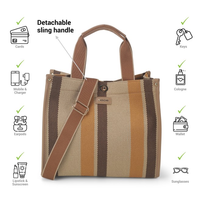 Mochi Women Brown Casual Sling Bag (SKU: 66-519-12-10)