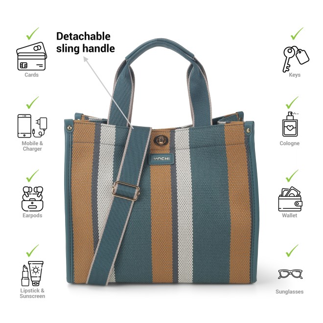 Mochi Women Blue Casual Sling Bag (SKU: 66-519-45-10)