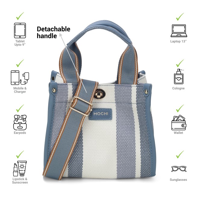 Mochi Women Blue Casual Sling Bag (SKU: 66-520-45-10)