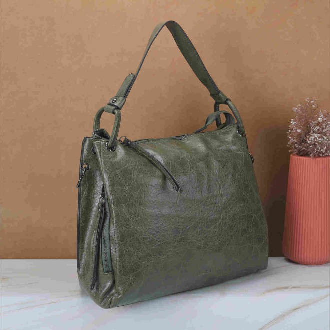Mochi Women Green Casual Shoulder Bag