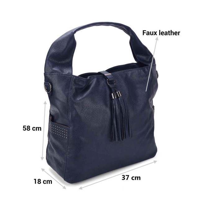 Mochi Women Navy Blue Casual Shoulder Bag (SKU: 66-523-17-10) Mochi Women Navy Blue Casual Shoulder Bag (SKU: 66-523-17-10)